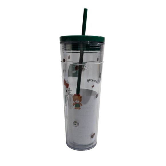NEW Hello Kitty Starbucks Clear Cold Cup Holiday 2025 - Picture 5 of 8